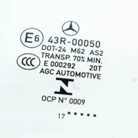 Mercedes-Benz GLC X253 C253 Etuoven ikkunalasi, neliovinen malli 43R00050