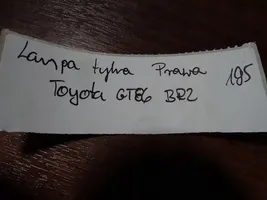 Toyota GT 86 Luci posteriori 