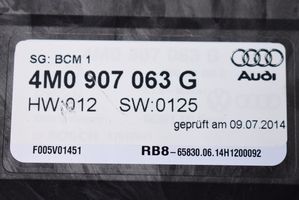 Audi Q7 4M Module de contrôle carrosserie centrale 4M0907063G