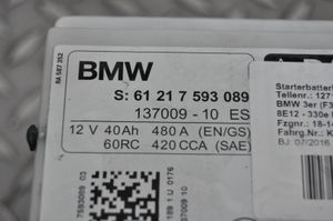 BMW 3 F30 F35 F31 Batteria 7593089