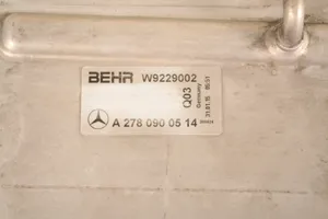 Mercedes-Benz GL X166 Välijäähdyttimen jäähdytin A2780900514