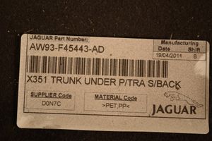 Jaguar XJ X351 Osłona tylna tunelu środkowego AW93F45443AD