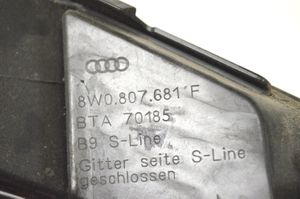 Audi A4 S4 B9 Kratka dolna zderzaka przedniego 8W0807681F