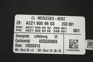 Mercedes-Benz S W221 Sterownik / Moduł tylnego zawieszenia pneumatycznego A2219009603
