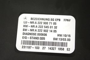 Mercedes-Benz S W222 Takajarrun EMF-ohjainlaite/moduuli A2229007105