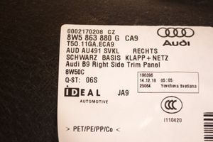 Audi A4 S4 B9 Tavaratilan sivuverhoilu 8W5863880G