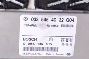 Mercedes-Benz SL R230 ABS-ohjainlaite/moduuli 0265109515