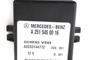 Mercedes-Benz R W251 Ilmajousituksen ohjainlaite/moduuli, takana A2515450016