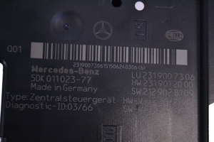 Mercedes-Benz SL R231 Korin keskiosan ohjainlaite 2129028109