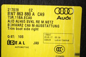 Audi A5 Rivestimento pannello laterale del bagagliaio/baule 8W7863880A