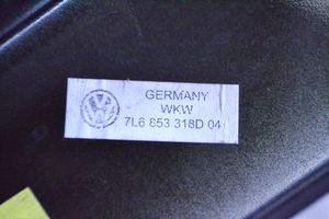Volkswagen Touareg I Moulure de vitre de la porte avant 7L6853318D