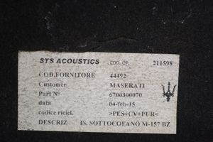Maserati Ghibli Isolation acoustique et thermique pour capot 6700300070