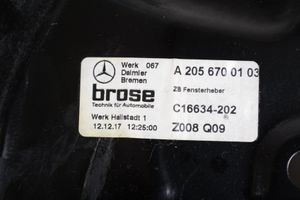 Mercedes-Benz E W238 Elektryczny podnośnik szyby drzwi tylnych A2056700103