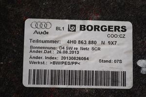 Audi A8 S8 D4 4H Trunk/boot side trim panel 4H0863880N