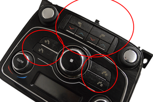 Jaguar XJ X351 Interior fan control switch AW9318D687CE