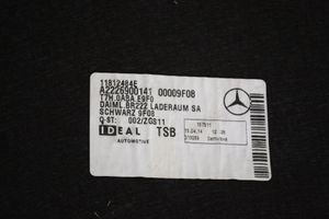 Mercedes-Benz S W222 Element schowka koła zapasowego A2226900141