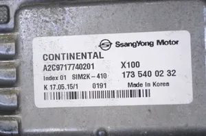 SsangYong Tivoli Moottorin ohjainlaite/moduuli 1735400232