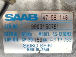 Saab 9000 CS Ilmastointilaitteen kompressorin pumppu (A/C) 4759148