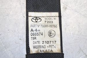 Toyota Auris E180 Takaistuimen turvavyö 7336002750