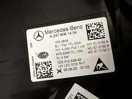 Mercedes-Benz B W247 Etu-/ajovalon valaisimen sarja A2479061404