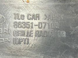 Hyundai Tucson TL Grille calandre supérieure de pare-chocs avant 86351D7100