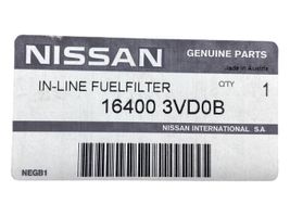 Nissan Qashqai Filtre à carburant 164003VD0B
