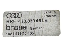 Audi A8 S8 D4 4H Mechanizm podnoszenia szyby tylnej bez silnika 4H0839461B