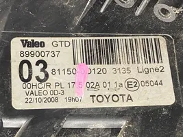 Toyota Yaris Lampa przednia 811500D120