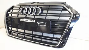 Audi A3 S3 8V Etupuskurin ylempi jäähdytinsäleikkö 8V3853651