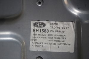 Ford C-MAX I Rear window lifting mechanism without motor 