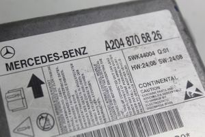 Mercedes-Benz C AMG W204 Module de contrôle airbag 2048706826