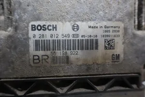 Opel Astra H Komputer / Sterownik ECU silnika 0281012549