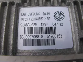 Fiat 500 Unité de commande, module ECU de moteur 51903153