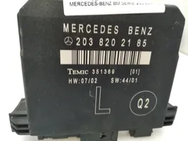 Mercedes-Benz C W203 Unité de commande / module de verrouillage centralisé porte 2038202185