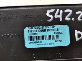 Cadillac SRX Oven keskuslukituksen ohjausyksikön moduuli 15251259