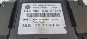 Audi A6 S6 C5 4B Unité de contrôle climatique 4B0820043AR
