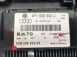 Audi A6 S6 C6 4F Gaisa kondicioniera vadības bloka modulis 4F1820043J