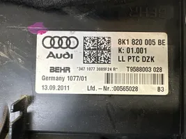 Audi A4 S4 B8 8K Sisälämmityksen ilmastoinnin korin kokoonpano 8K1820005BE