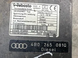 Audi A6 S6 C5 4B Unité de préchauffage auxiliaire Webasto 4B0265081Q