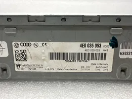 Audi A8 S8 D3 4E Panel / Radioodtwarzacz CD/DVD/GPS 4E0035053