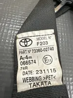 Toyota Auris E180 Takaistuimen turvavyö 7336002740