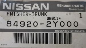 Nissan Maxima Muu vararenkaan verhoilun elementti 849202Y000