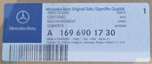 Mercedes-Benz B W245 Dekoratīva jumta lenta – "moldings" A1696901730