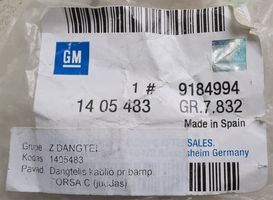 Opel Corsa C Tappo/coprigancio di traino anteriore 09116136