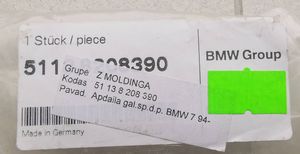 BMW 7 E38 Beplankung Zierleiste Seitenwand Kotflügel hinten 51138208390