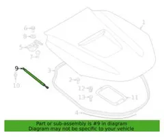 BMW i8 Amortiguador/puntal del capó/tapa delantero 51247456947