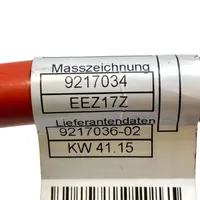 BMW 5 F10 F11 Câble de batterie positif 9217034