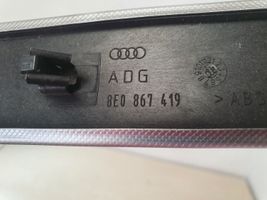 Audi A4 S4 B7 8E 8H Moldura del tarjetero del panel de la puerta trasera 8E0867419