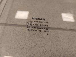 Nissan Qashqai aizmugurējo durvju stikls 43R00048