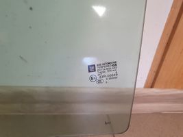 Opel Zafira C Rear door window glass 